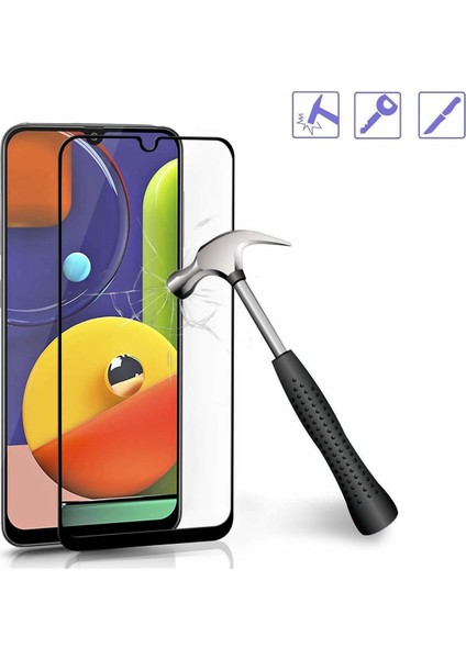 Cepstok Samsung Galaxy A20 Kırılmaz Cam 5d Tam Kaplayan Temperli Ekran Koruyucu