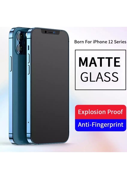 Cepstok Apple iPhone 12 Pro Max Kırılmaz Cam Mat Seramik Esnek Tam Kaplayan Ekran Koruyucu