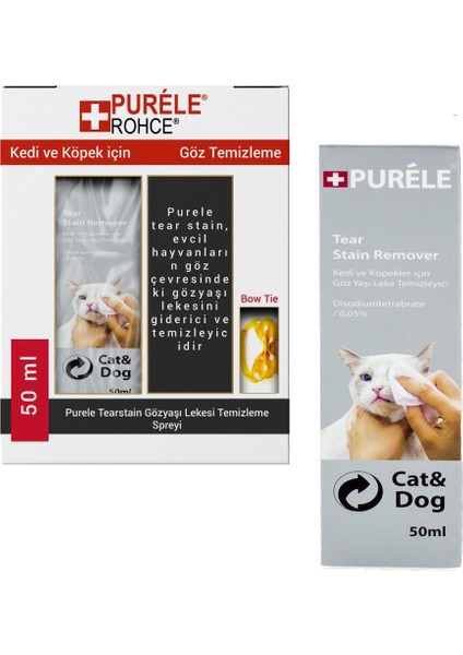 Tearstain Kedi ve Köpek Gözyaşı Lekesi Temizleme Spreyi 50 ml