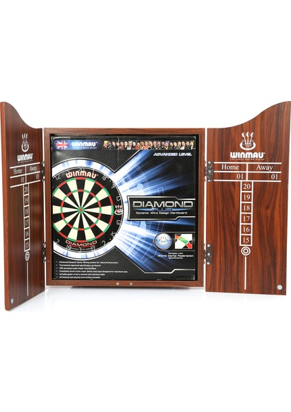 Diaomond Plus Profesyonel Dart Seti (Dart Board, 3 Adet Xtreme Ok, Kabin)