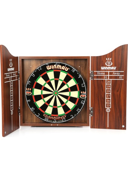 Diaomond Plus Profesyonel Dart Seti (Dart Board, 3 Adet Xtreme Ok, Kabin)