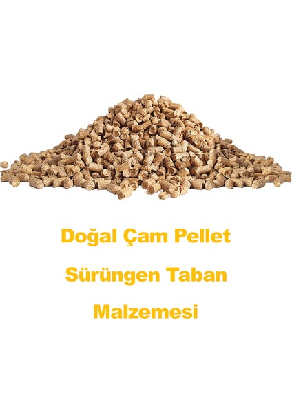 Doğal Çam Pellet Sürüngen Taban Malzemesi 10 kg 20 L x 20 Paket modelleri