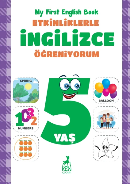 Etkinliklerle Ingilizce Öğreniyorum 5 Yaş - Merve Almalı