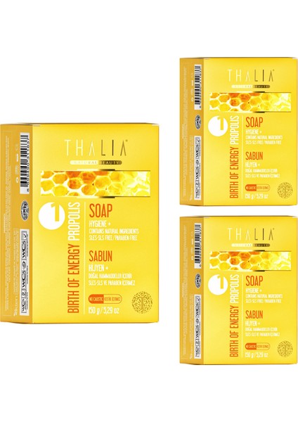 Birth Of Energy (Propolis Özlü Katı Sabun 150 gr x 3 Adet