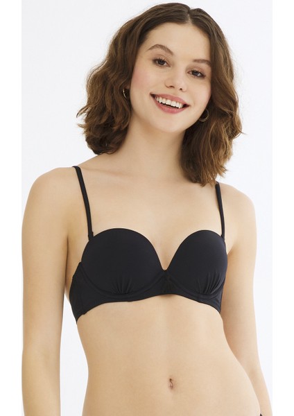 Siyah Basic Super Sexy Bikini Üstü fiyatları