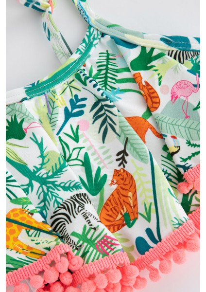 Çok Renkli Kız Safari Bikini Set fiyatları