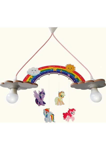 Ahşap Pony Çocuk Odası Aydınlatma
