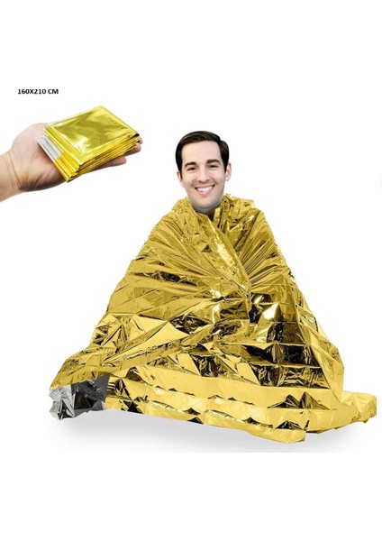 Acil Durum Ilk Yardım Battaniyesi Deprem Yanık Termal Battaniye Sıcak Nem ve Soğuktan Koruma Su Geçirmez indirimleri