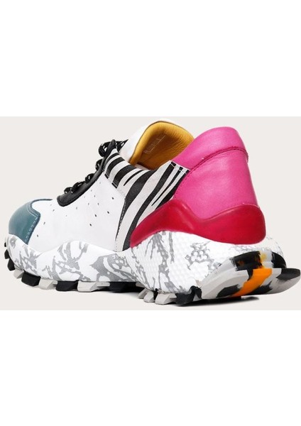 Mavi Deri Kadın Spor Ayakkabı fırsatları