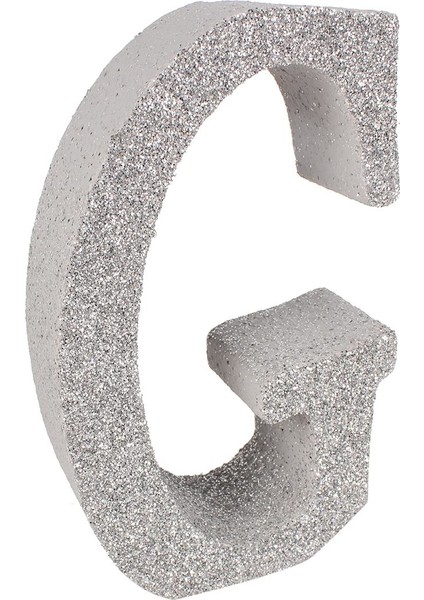 3D Kalın Simli Strafor Harf 4CMX15CM Gümüş G