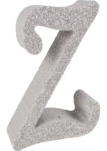 3D Kalın Simli Strafor Harf 4CMX15CM Gümüş Z