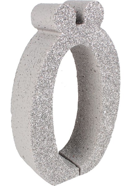 3D Kalın Simli Strafor Harf 4CMX15CM Gümüş Ö
