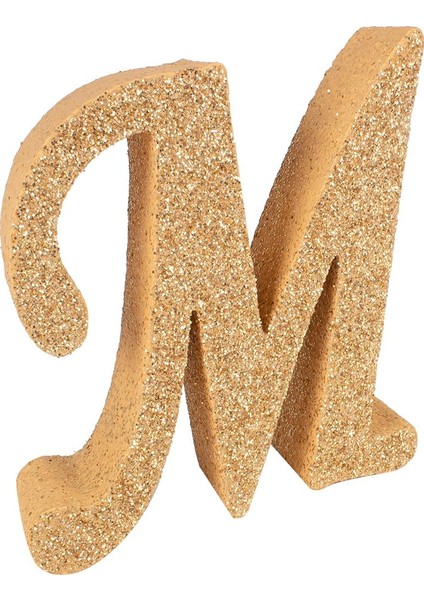 Üç Boyutlu Simli Strafor Harfler Gold 15CMX4CM M