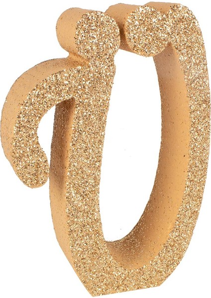 Üç Boyutlu Simli Strafor Harfler Gold 15CMX4CM Ü