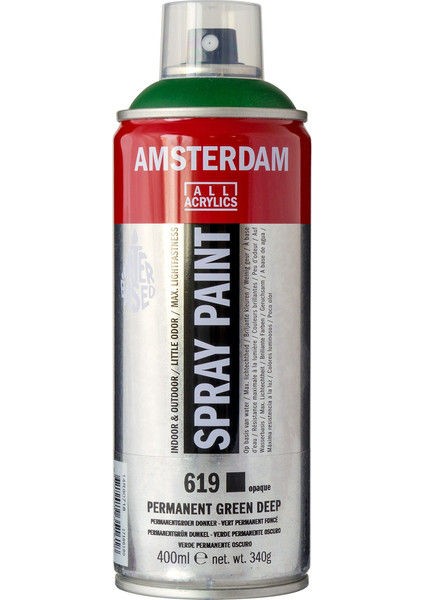 Amsterdam Akrilik Sprey Boya 400ML Perm. Green Deep 619