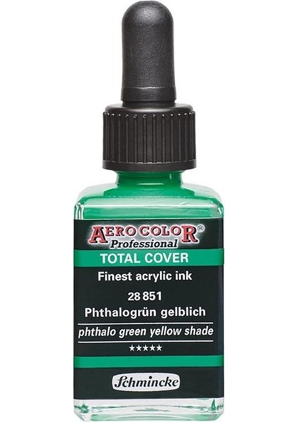 Aero Color Akrilik Mürekkep 28ML 851 Phthalo Green Yellow Shade