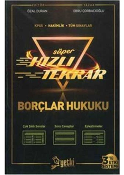 Süper Hızlı Tekrar Borçlar Hukuku