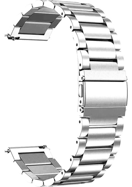 Samsung Gear S3 Classic Metal Stainless Steel Kordon Gümüş