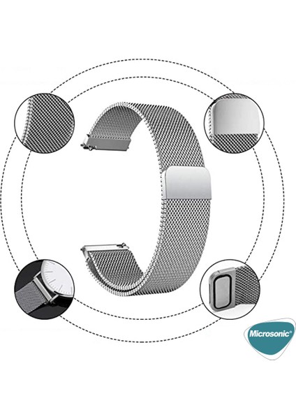 Samsung Gear S3 Frontier Milanese Loop Kordon Gold