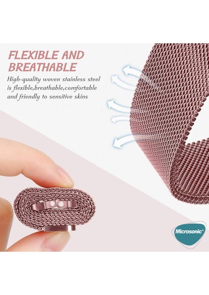Samsung Gear S3 Frontier Milanese Loop Kordon Siyah