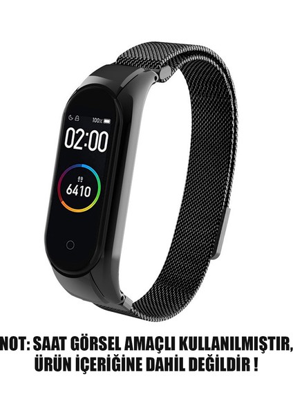 Xiaomi Mi Band 3 Milanese Loop Kordon Siyah