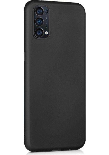 Matte Silicone Oppo Reno 5 Pro 5g Kılıf Siyah
