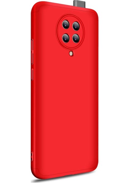 Xiaomi Poco F2 Pro Kılıf Double Dip 360 Protective Kırmızı