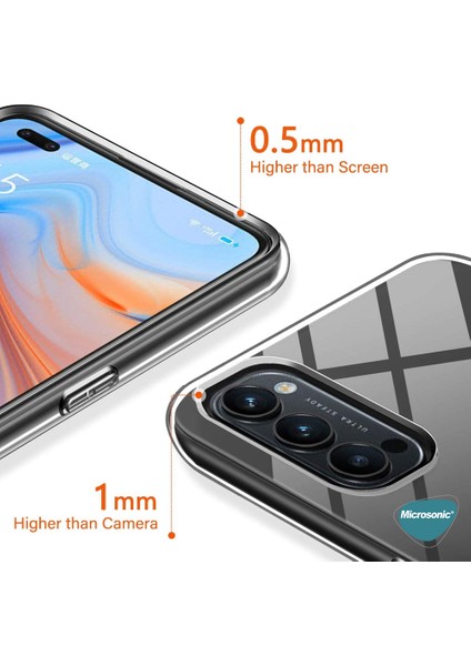 Oppo Reno 5 Pro 5g Kılıf Transparent Soft Beyaz