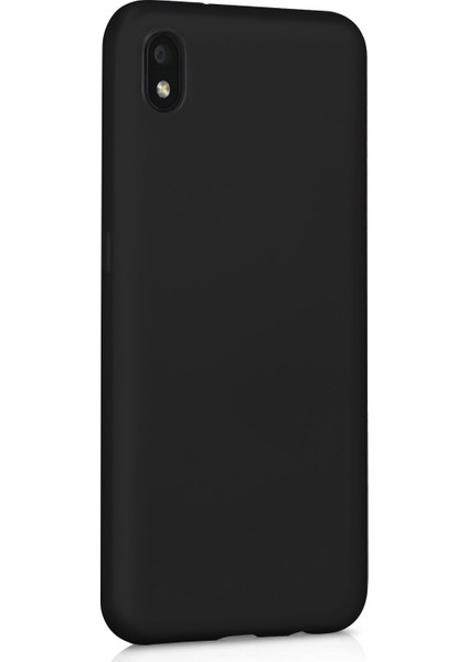 Matte Silicone Samsung Galaxy A01 Core Kılıf Siyah
