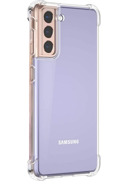Samsung Galaxy S21 Plus Kılıf Shock Absorbing Şeffaf