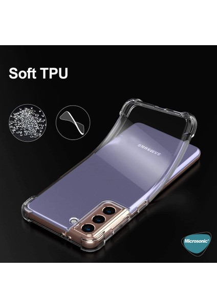 Samsung Galaxy S21 Plus Kılıf Shock Absorbing Şeffaf