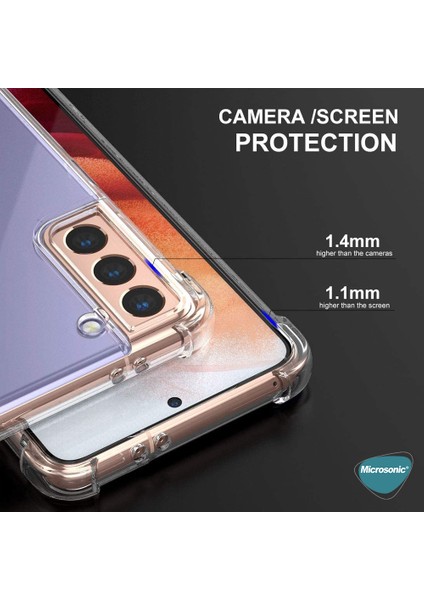 Samsung Galaxy S21 Plus Kılıf Shock Absorbing Şeffaf
