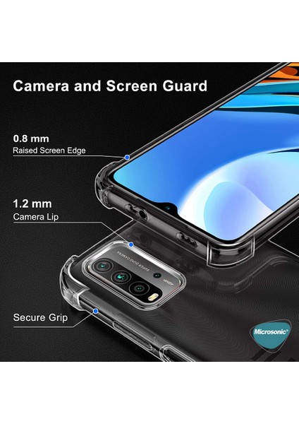 Xiaomi Redmi Note 9 4g Kılıf Shock Absorbing Şeffaf