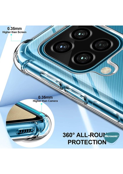 Samsung Galaxy A12 Kılıf Shock Absorbing Şeffaf