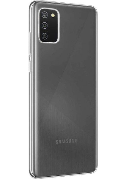 Samsung Galaxy A02S Kılıf Transparent Soft Beyaz