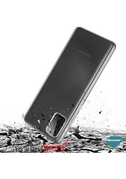 Samsung Galaxy A02S Kılıf Transparent Soft Beyaz