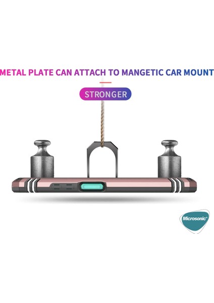 Oppo Reno 4 Lite Kılıf Military Ring Holder Rose Gold fırsatları