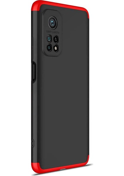 Xiaomi Mi 10T Pro Kılıf Double Dip 360 Protective Siyah Kırmızı fiyatları