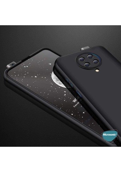 Xiaomi Poco F2 Pro Kılıf Double Dip 360 Protective Siyah Kırmızı