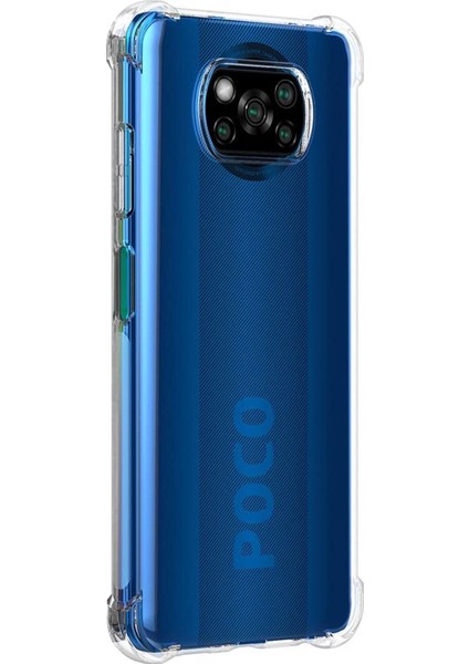 Xiaomi Poco X3 Nfc Kılıf Shock Absorbing Şeffaf