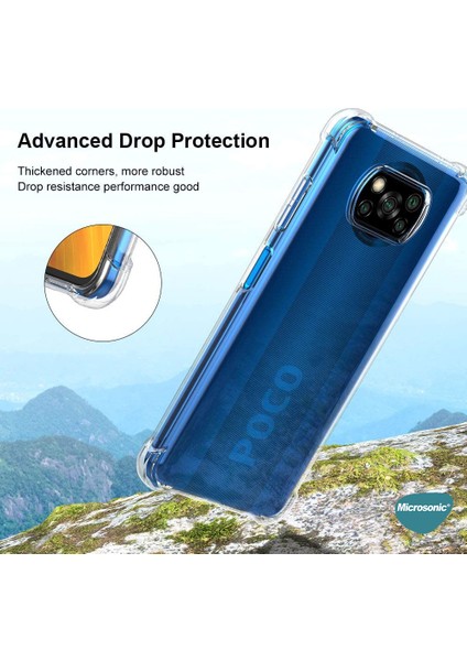 Xiaomi Poco X3 Nfc Kılıf Shock Absorbing Şeffaf