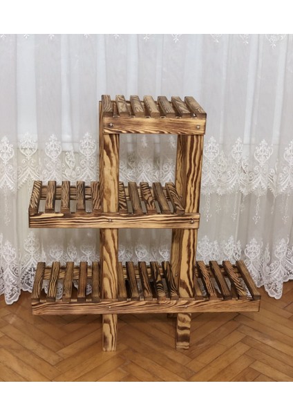 Yakma Çam Ağacı Dekoratif Çiçeklik / Saksılık 75 cm modelleri