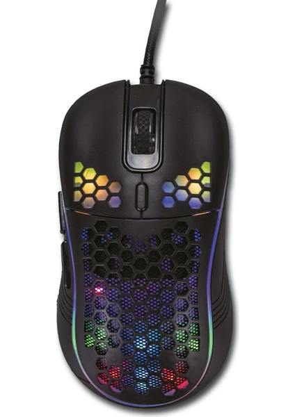 Sparrow 6400 Dpi Rgb Ledli Makrolu Oyuncu Mouse