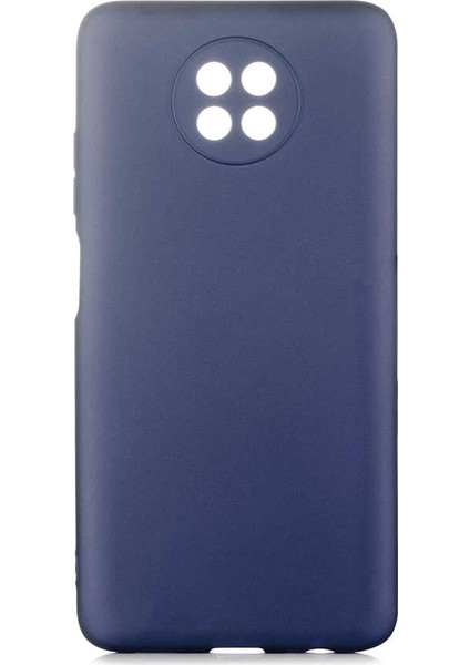 Xiaomi Redmi Note 9t Kılıf Premier Silikon Mat Koruma+Nano Glass Lacivert