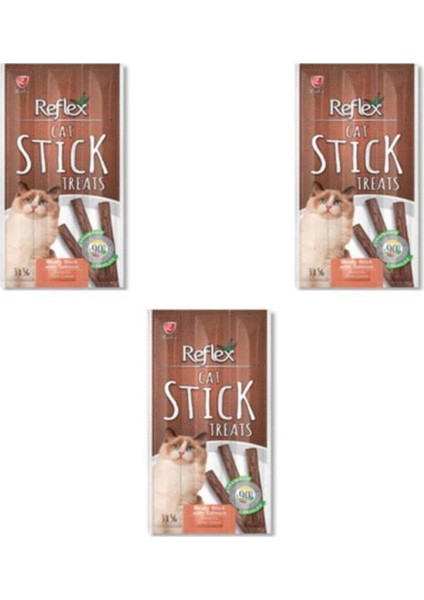 Sticks Somonlu Kedi Ödül Çubuğu 5 gr x 3 Ad