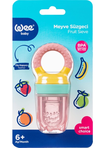 Wee Baby Meyve Süzgeci Pembe