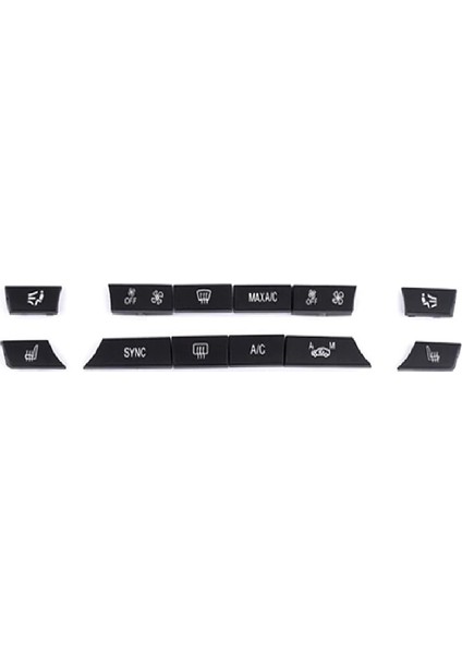 Bmw F10 F11 F18 F01 F02 Için Klima Kontrol Tuşu Seti 12 Parça