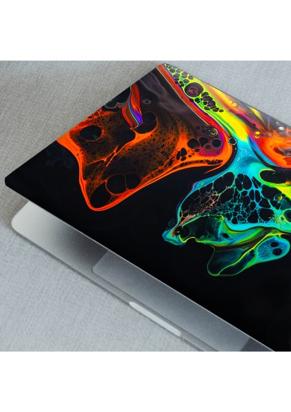 Kırmızı Sarı Notebook - Laptop Sticker Kaplama