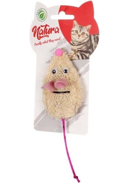 PTC-050 Doğal Sünger Fare Kedi Oyuncağı 15 cm