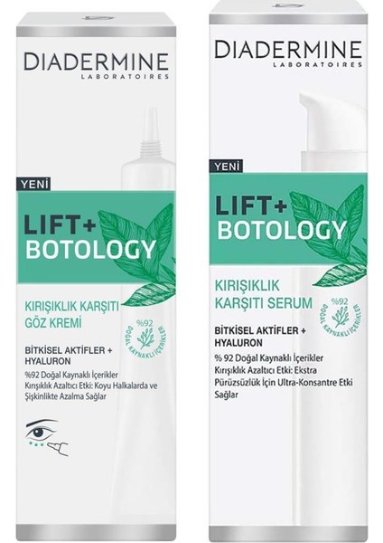 Lift+Botology  Kremi 15 ml +Serum 40 ml %92 Doğal